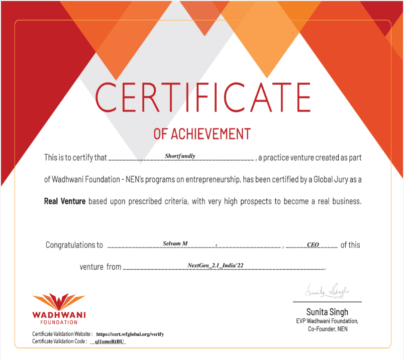 Award visual